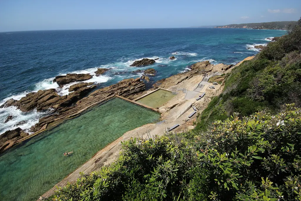 The Blue Pool, an ocean rock pool at Bermagui